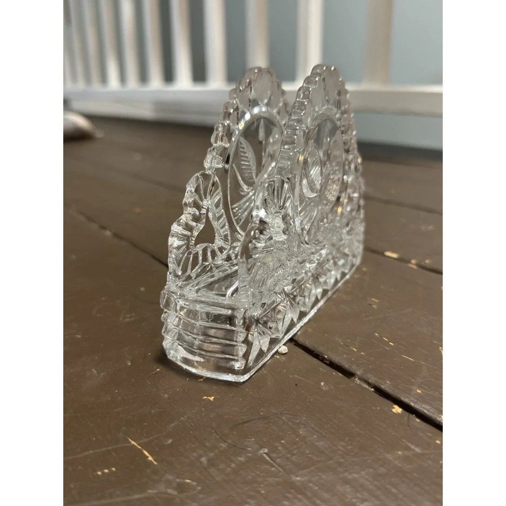 Vintage‎ Discontinued Hofbauer Byrdes Collection Crystal Napkin Holder Germany